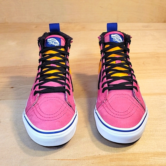 Vans Sk8-Hi 46 MTE DX Pink Neon Colorblock Scotchgard Unisex Shoes Boots - Picture 3 of 8